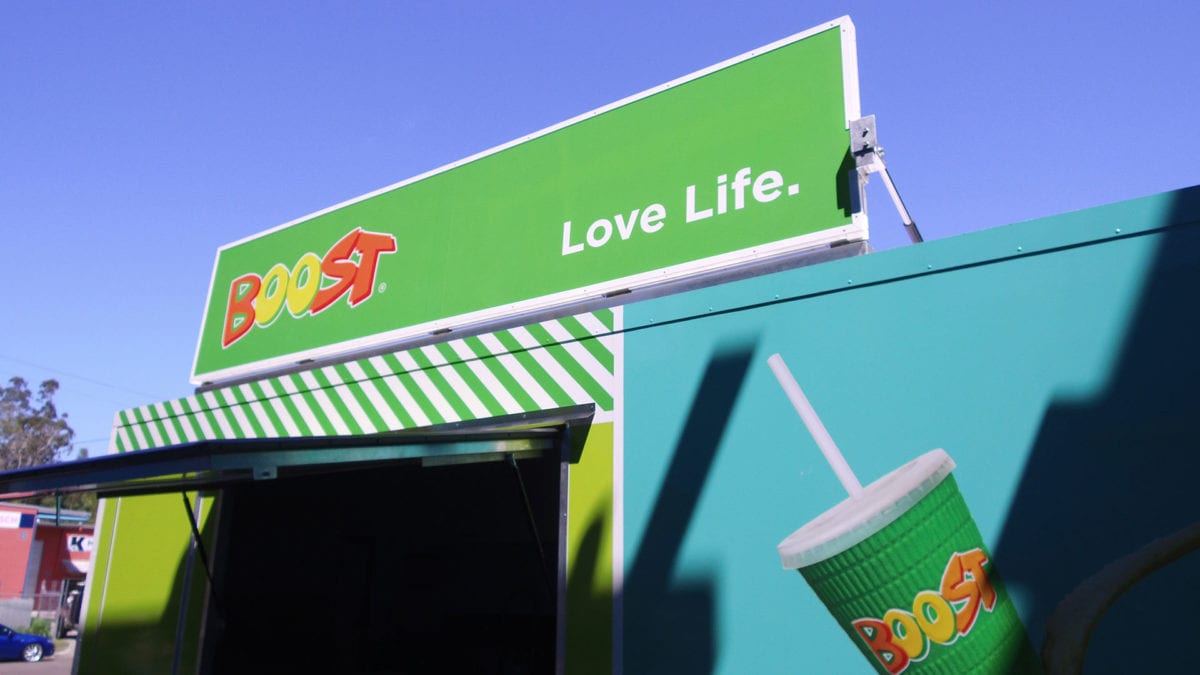 Bella Manufacturing Boost Juice Food Trailer Temp