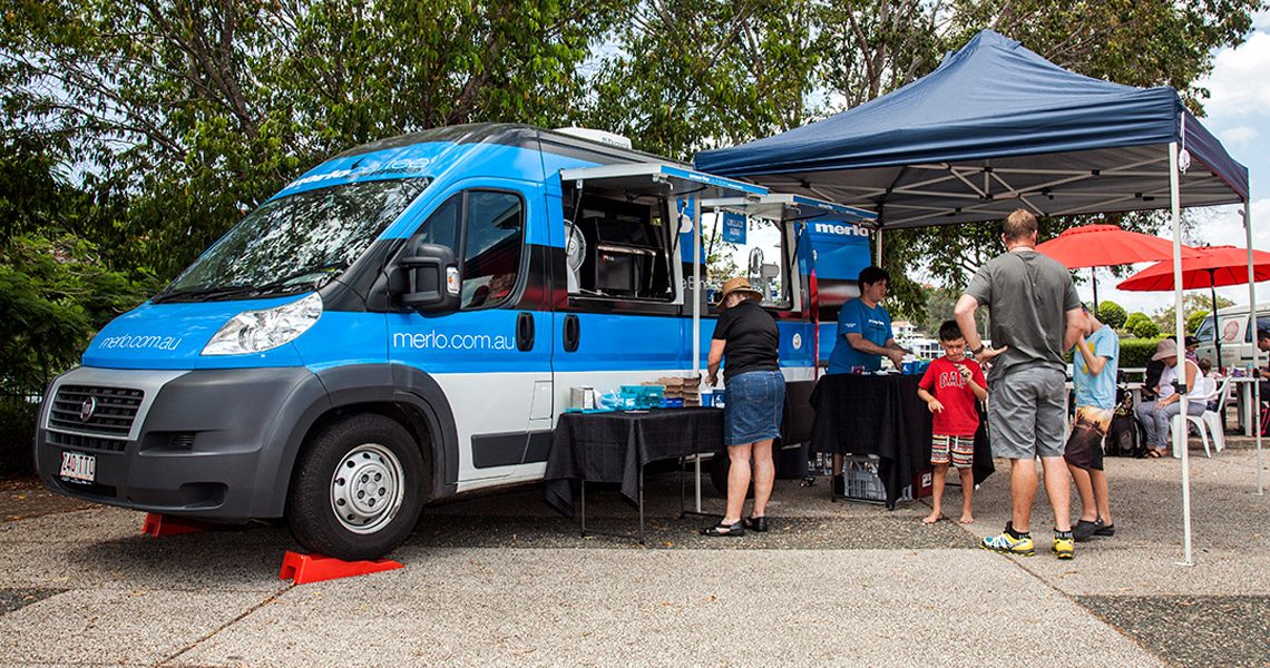 merlo coffee van fitout