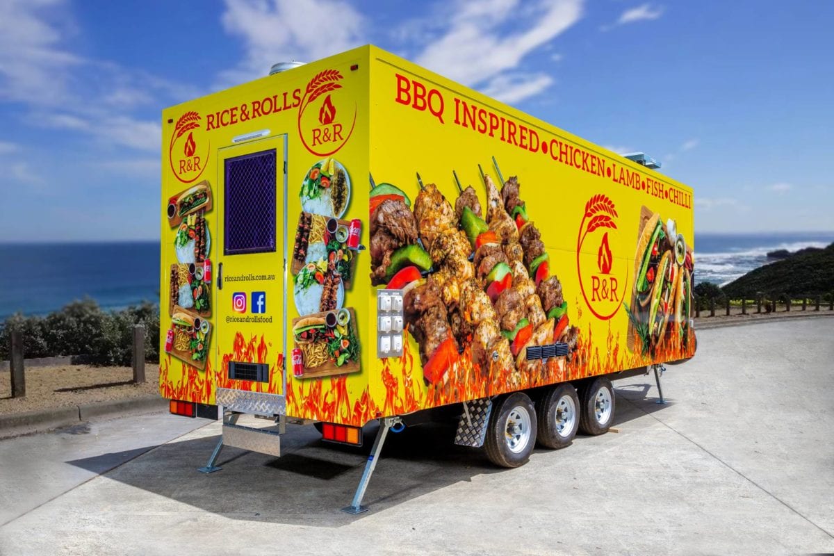 Bella Manufacturing Rice And Rolls Food Trailer