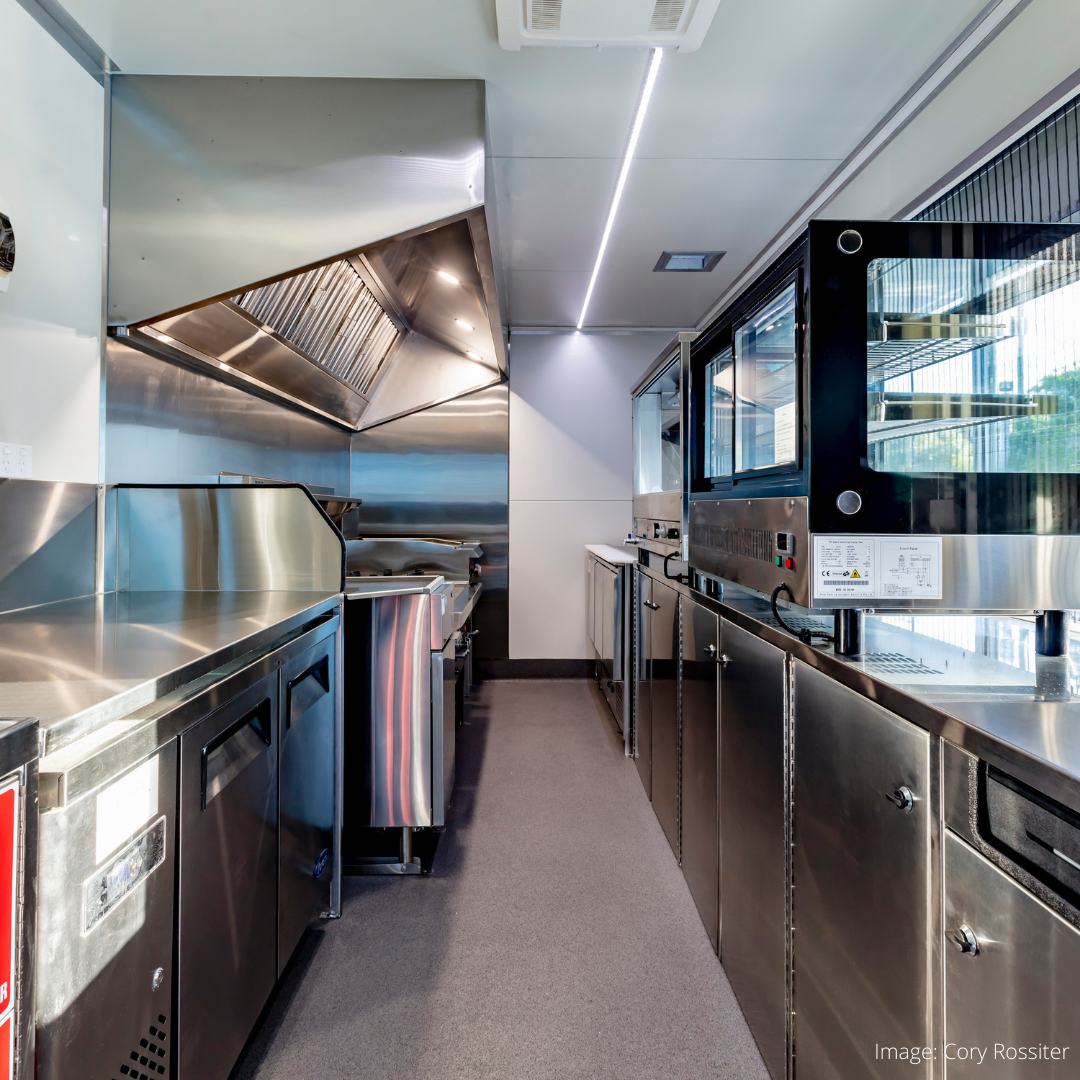 food trailer interior